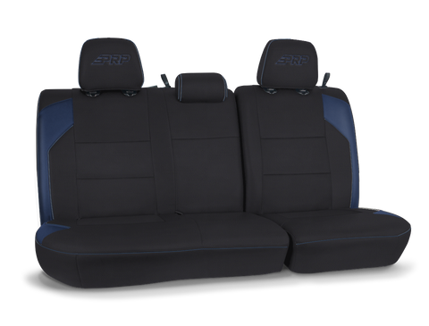 Rear Bench Cover For 2016-2023 Toyota Tacoma Double Cab - Black And Navy Blue