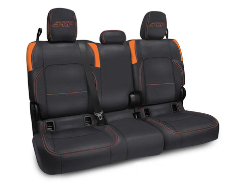Rear Bench Cover For Jeep Gladiator JT  With No Armrest - Black And Orange
