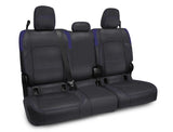 Rear Bench Cover For Jeep Gladiator JT  With No Armrest - Black And Purple
