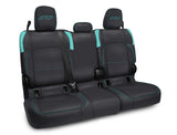 Rear Bench Cover For Jeep Gladiator JT  With No Armrest - Black And Teal