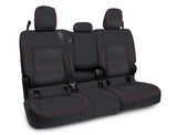 Rear Bench Cover For Jeep Gladiator JT  With Armrest - Black With Red Stitching