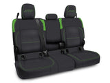 Rear Bench Cover For Jeep Gladiator JT  With Armrest - Black And Green