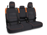 Rear Bench Cover For Jeep Gladiator JT  With Armrest - Black And Orange