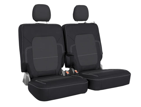 Rear Bench Covers For 2021+ Ford Bronco  2 Door - Black And Grey
