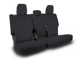 Rear Bench Covers For 2021+ Ford Bronco  4 Door - Black With Red Stitching