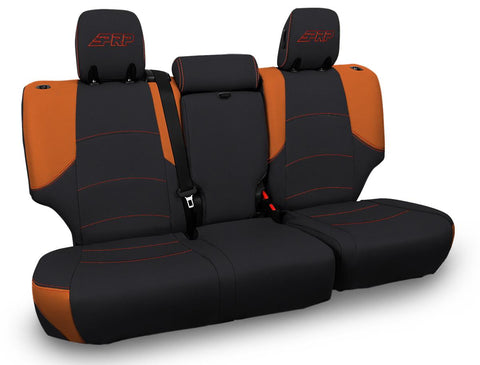 Rear Bench Cover For 2011-2024 Toyota 4Runner  5-seat Model - Black And Orange
