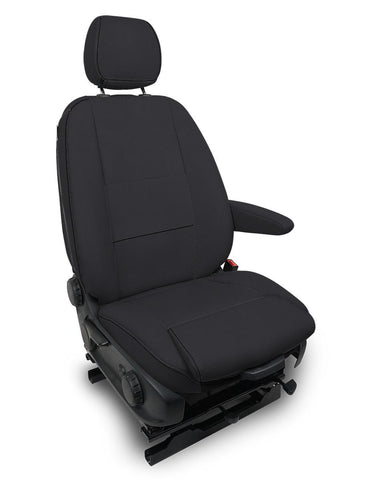 Front Seat Covers For 2019+ Mercedes Sprinter Van (Pair) - All Black