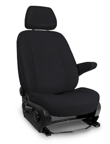 Front Seat Covers For 2006-2018 Mercedes Sprinter Van (Pair) - All Black