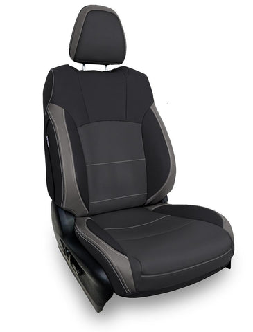 Front Seat Covers For 2021+ Subaru Outback (Pair) - Black And Grey
