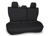 Rear Bench Seat Cover For 2013-2017 Subaru Crosstrek - Black With Red Stitch
