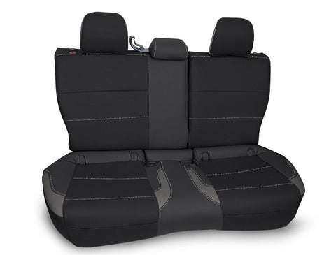 Rear Bench Seat Cover For 2013-2017 Subaru Crosstrek - Black And Grey