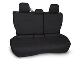 Rear Bench Seat Cover For 2013-2017 Subaru Crosstrek - Black With Orange Stitch