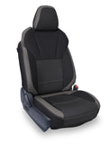Front Seat Covers For 2018-2023 Subaru Crosstrek (Pair) - Black And Grey