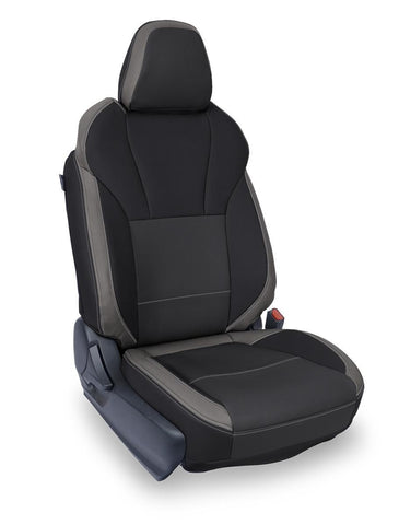 Front Seat Covers For 2018-2023 Subaru Crosstrek (Pair) - Black And Grey