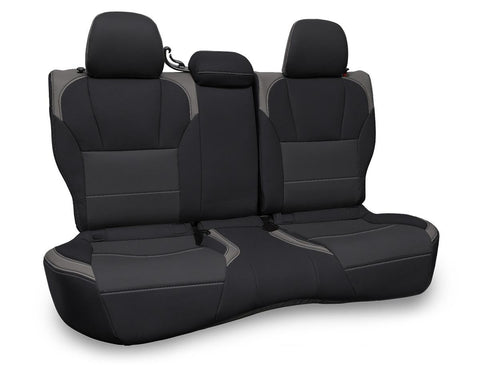 Rear Bench Seat Cover For 2018-2023 Subaru Crosstrek - Black And Grey