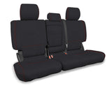 Rear Bench Cover For 2003-2009 Lexus GX470 - Black With Red Stitch