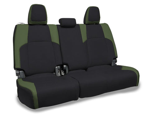 Rear Bench Covers For 2024+ Toyota Tacoma - Black And Olive Green