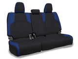 Rear Bench Covers For 2024+ Toyota Tacoma - Black And Blue