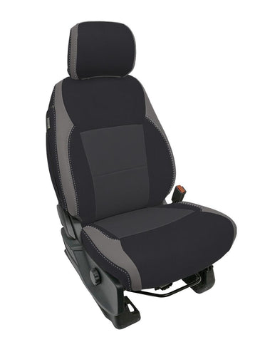 Front Seat Covers For 2021+ Ford F150  2023+ Super Duty With Standard Seats  Grey