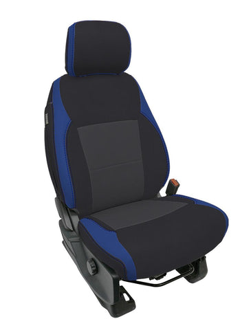 Front Seat Covers For 2021+ Ford F150  2023+ Super Duty With Standard Seats  Blue