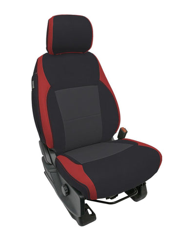 Front Seat Covers For 2021+ Ford F150  2023+ Super Duty With Standard Seats  Red