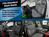 Front Seat Covers For 2021+ Ford F150  2023+ Super Duty With Standard Seats  Custom