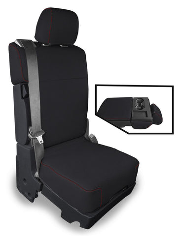 Center Jump Seat Cover W/ Standard Console For 2015+ Ford F150  2017+ Super Duty  Red