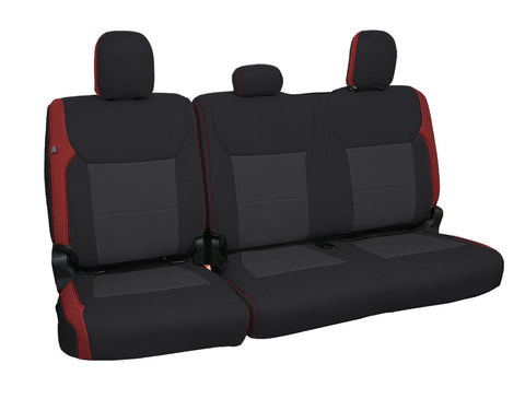 Rear Bench Seat Covers For 2021+ Ford F150  2023+ Super Duty  Red