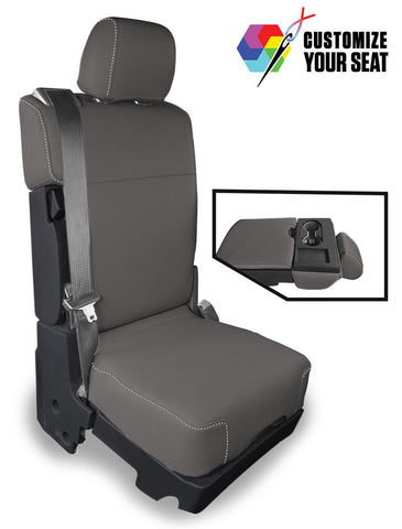 Center Jump Seat Cover W/ Upper Storage Console For 2015+ Ford F150  2017+ Super Duty