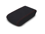 Center Console Cover For 2011-2024 Toyota 4Runner - Black With Red Stitching