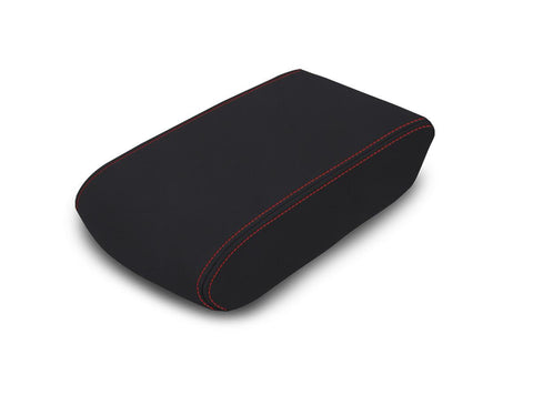 Center Console Cover For 2011-2024 Toyota 4Runner - Black With Red Stitching