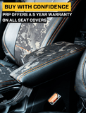 Center Console Cover For 2018-2023 Subaru Crosstrek - Black With Red Stitch