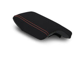 Center Console Cover For 2018-2023 Subaru Crosstrek - Black With Orange Stitch