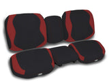 Seat Covers For 2018+ Can-Am Defender With High Bolster Seats (Pair) - Black And Red