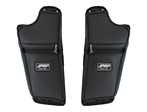 Front Lower Door Bags With Knee Pad For 16+ Polaris General (Pair)