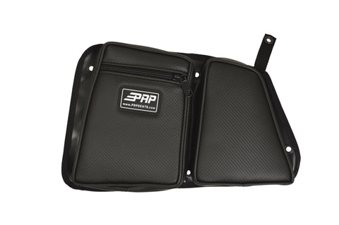 Rear Door Bag With Knee Pad For Polaris RZR  Driver Side  Black