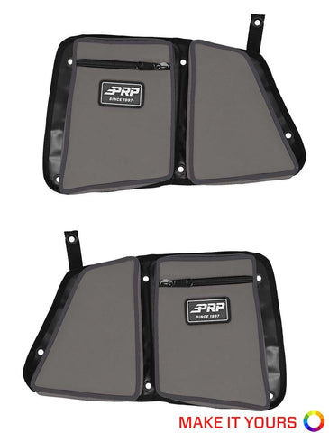 Rear Door Bags With Knee Pads For Polaris RZR (Pair)  Custom