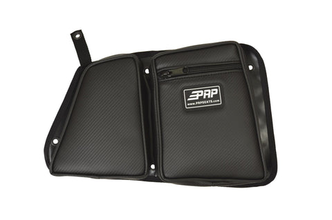 Rear Door Bag With Knee Pad For Polaris RZR  Passenger Side  Black