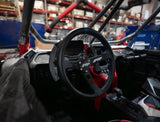 Deep Dish Leather Steering Wheel  Blue
