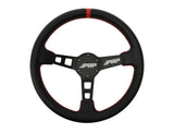 Deep Dish Leather Steering Wheel  Red