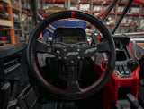Deep Dish Leather Steering Wheel  Red