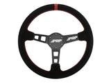 Deep Dish Suede Steering Wheel  Red