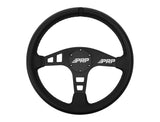 Flat Leather Steering Wheel  Black