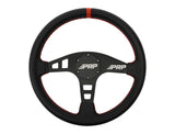 Flat Leather Steering Wheel  Red