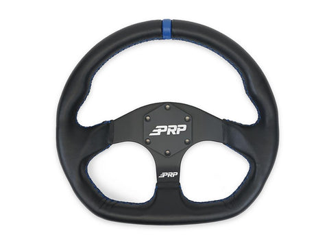 Comp R Leather Steering Wheel  Blue
