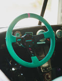 Comp R Leather Steering Wheel  Red