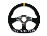 Don’t Tread On Me Comp-R Suede Steering Wheel (D-Shaped)