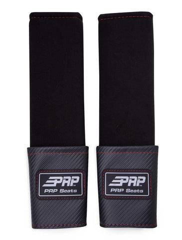 Seatbelt Pads W/ Pocket - Red Trim