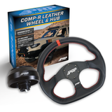 PRP Leather D-Shape Steering Wheel Kit  Red With Adapter Hub For Toyota  Lexus  Scion And Subaru