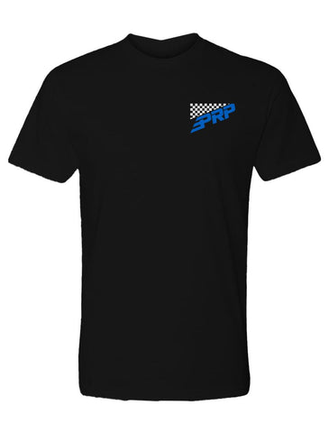 Checker T-Shirt  Black And Blue - S